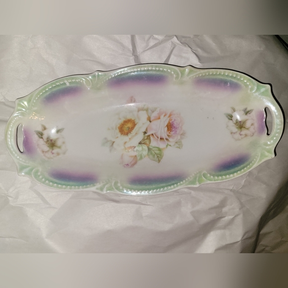 Other - Vintage Oval Floral Tray/Dish